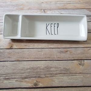 Rae Dunn magenta keep desk organizer